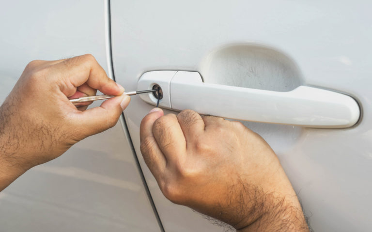 door unlocking with pick swift and reliable automotive locksmith services in hollywood, fl – prompt solutions for your car lock concerns.